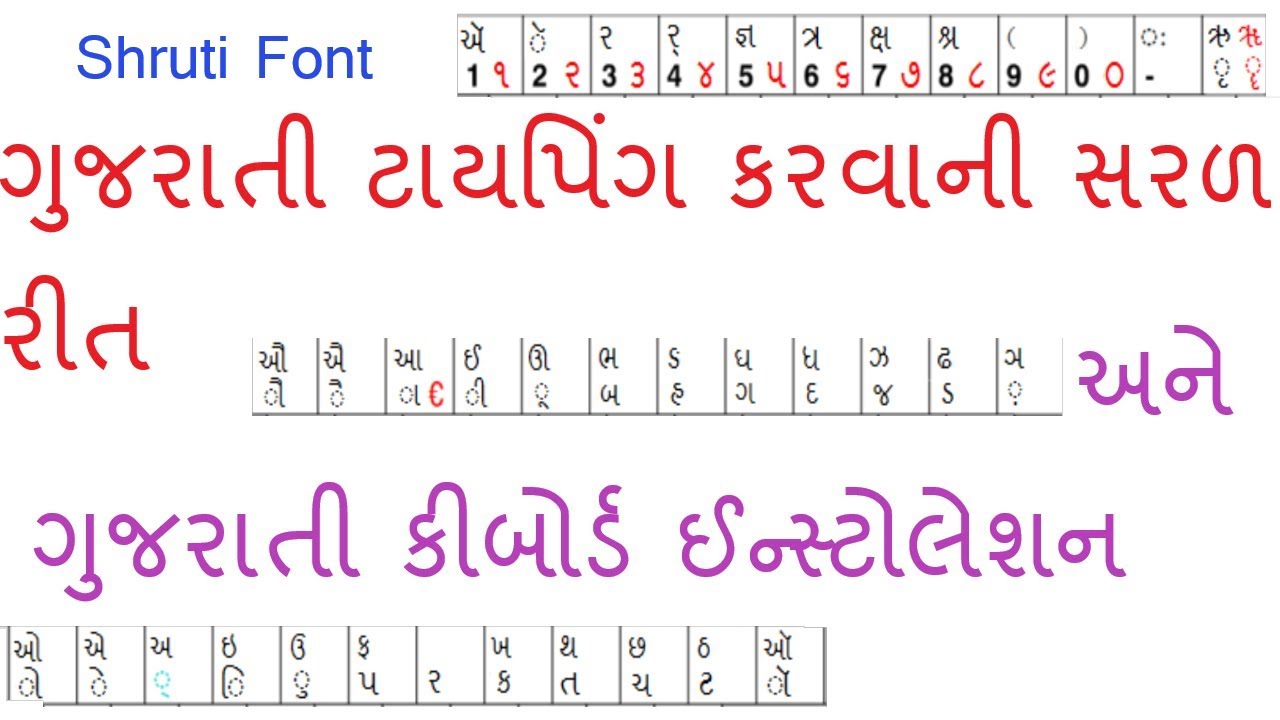shruti font gujarati typing download